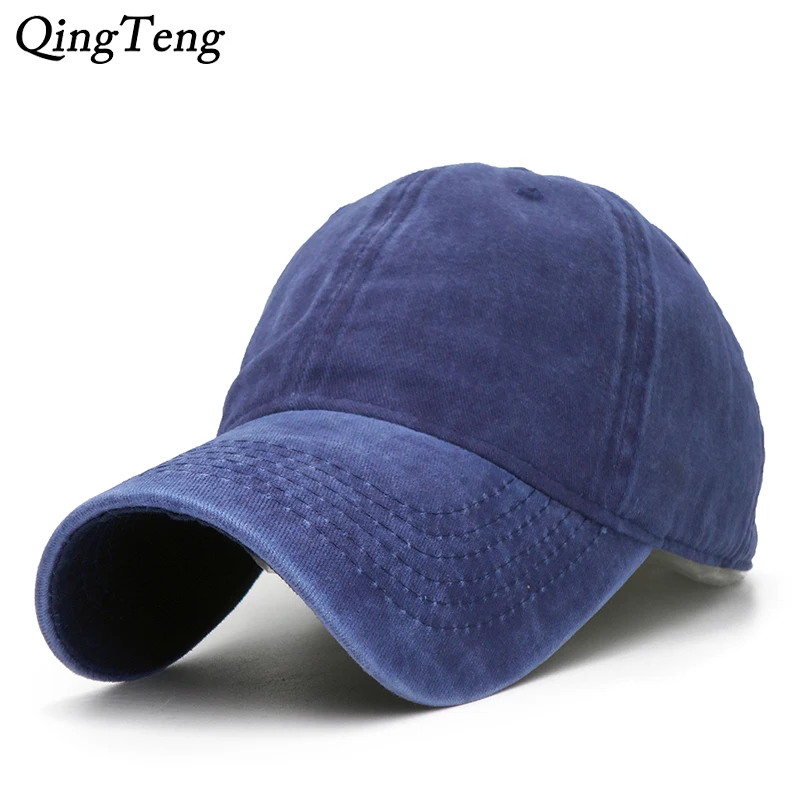 

Solid Color Men's Caps Washed Cotton Adjustable Baseball Cap Women Outdoor Sports Snapback Cap Casual Sun Dad Hats Wholesale