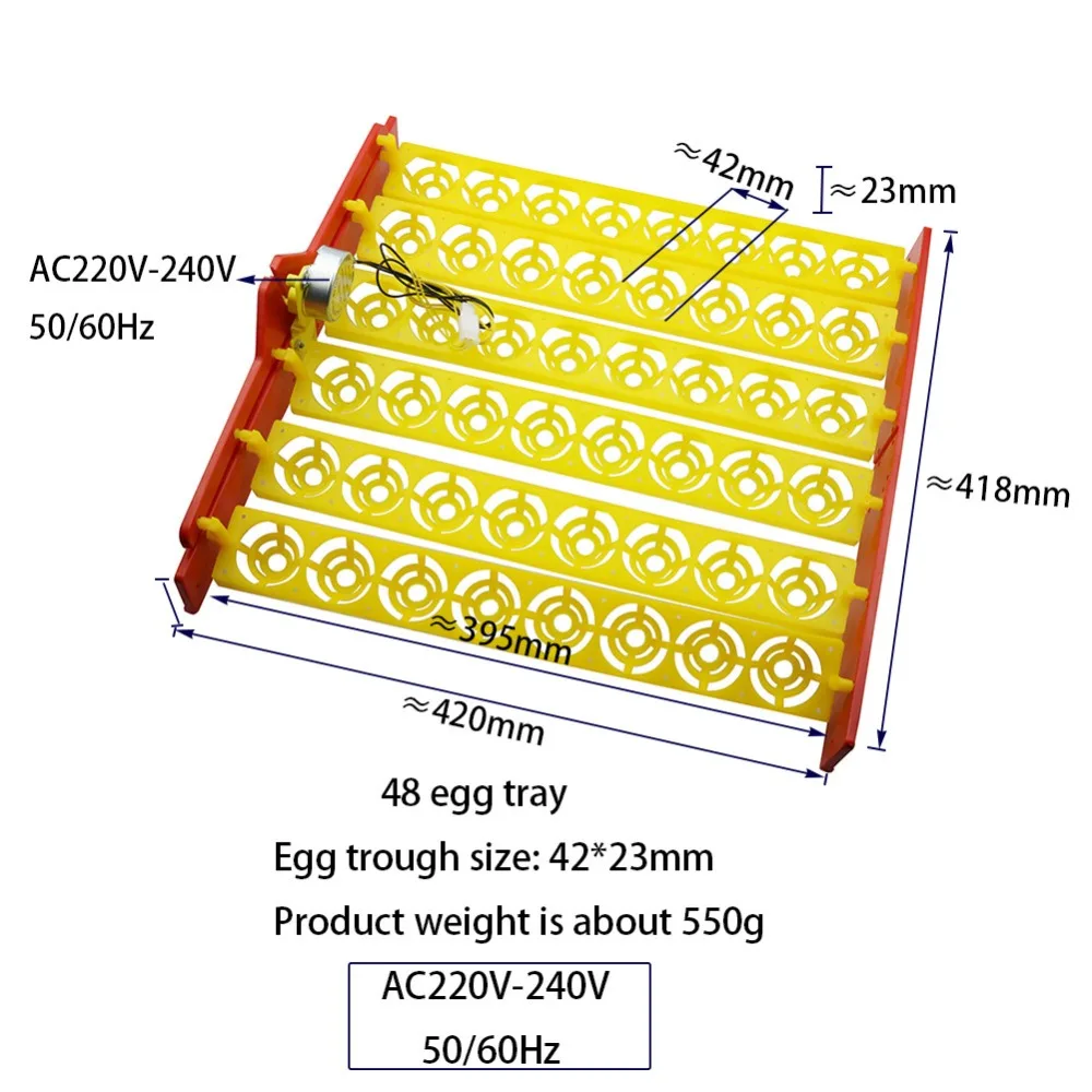Яичные лотки для инкубатора автоматический поворот яиц 56/48/36/24 яйцо корыто голубь цыпленка птица птицы яйцо инкубационное AC220-240V 50/60Hz