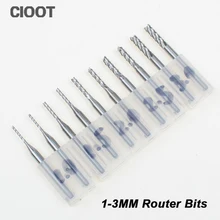 2017 Hot Sale CNC Router Bit Mini Pcb Carbide Machine Tools End Mill 3 175 Diameter