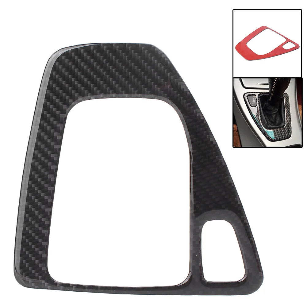 Carbon Fiber Gear Shift Shifter Frame Cover Overlay For BMW E90 E91 E92 E93 Automobile Car Parts Accessories 1 Piece Carbon Fiber Gear Shift Shifter Frame Cover Overlay For BMW E90 E91 E92 E93 Automobile Car Parts Accessories 1 Piece