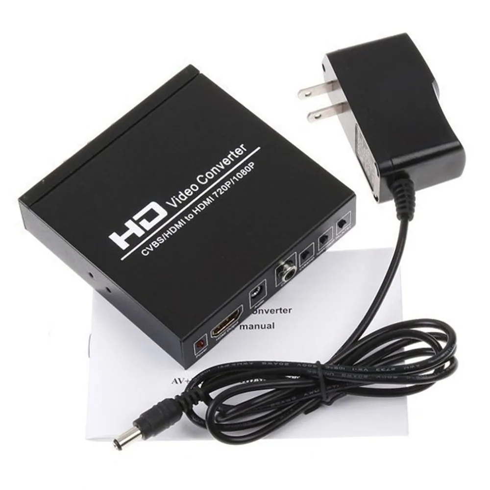 

Portable AV/HDMI To HDMI Converter 720P 1080P HD Video Converter Monitor Box For HDTV DVD Game Console