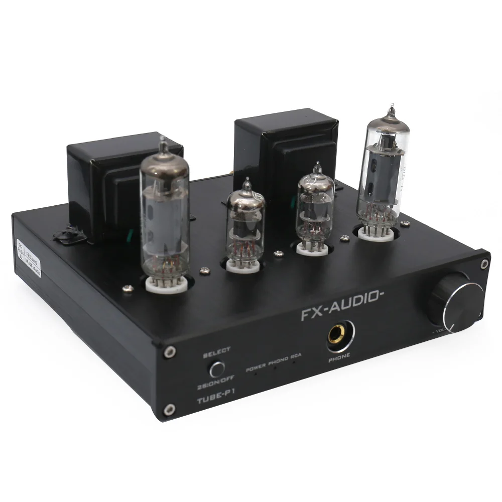 FX-Audio TUBE-P1 HIFI MCU односторонний классический Настольный усилитель мощности для