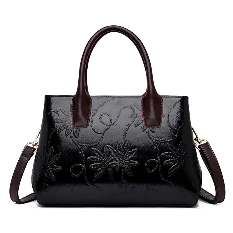 Натуральная кожа женские сумки почтальон для женщин кожаные сумки модные милые мягкие большие сумки через плечо для женщин - Цвет: black