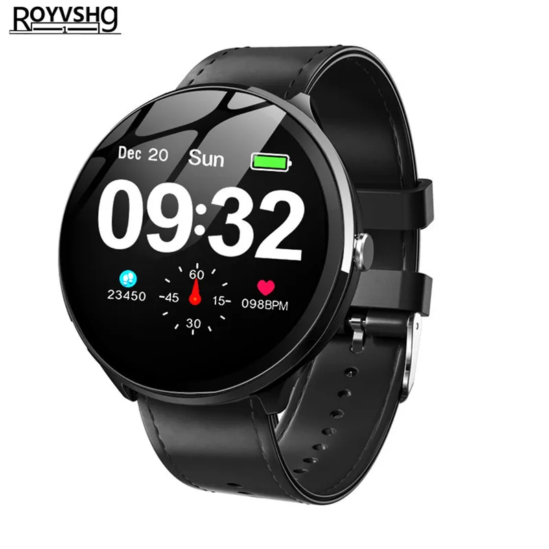

V12 1.3 Inch Screen Smart Watch Waterproof Heart Rate Monitoring Blood Pressure SmartWatch For Android ios Men Women pk Q8 V11