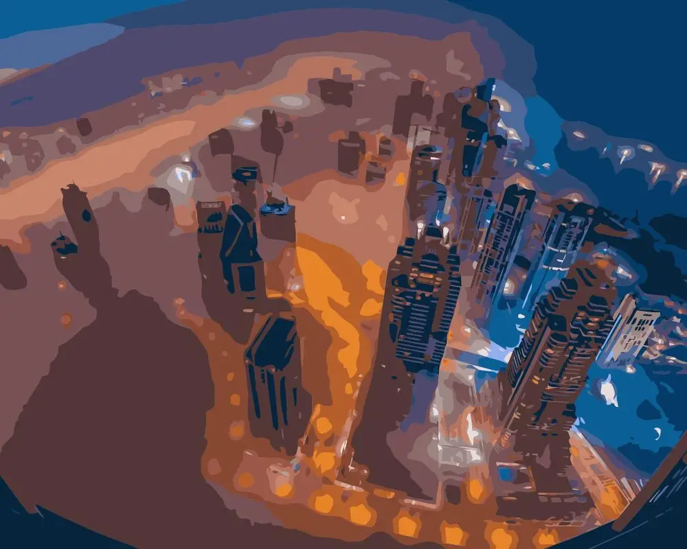 Mahuafj611 United Arab Emirates Dubai Painting By Numbers Paint Canvas