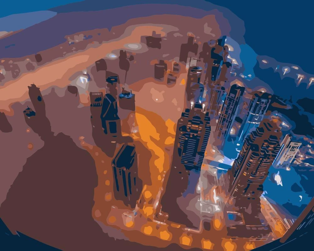 Mahuaf J611 Vereinigte Arabische Emirate Dubai Malen Nach Zahlen Farbe Leinwand Wandbilder Fur Wohnzimmer Picture For Living Room Wall Picturespainting By Numbers Aliexpress