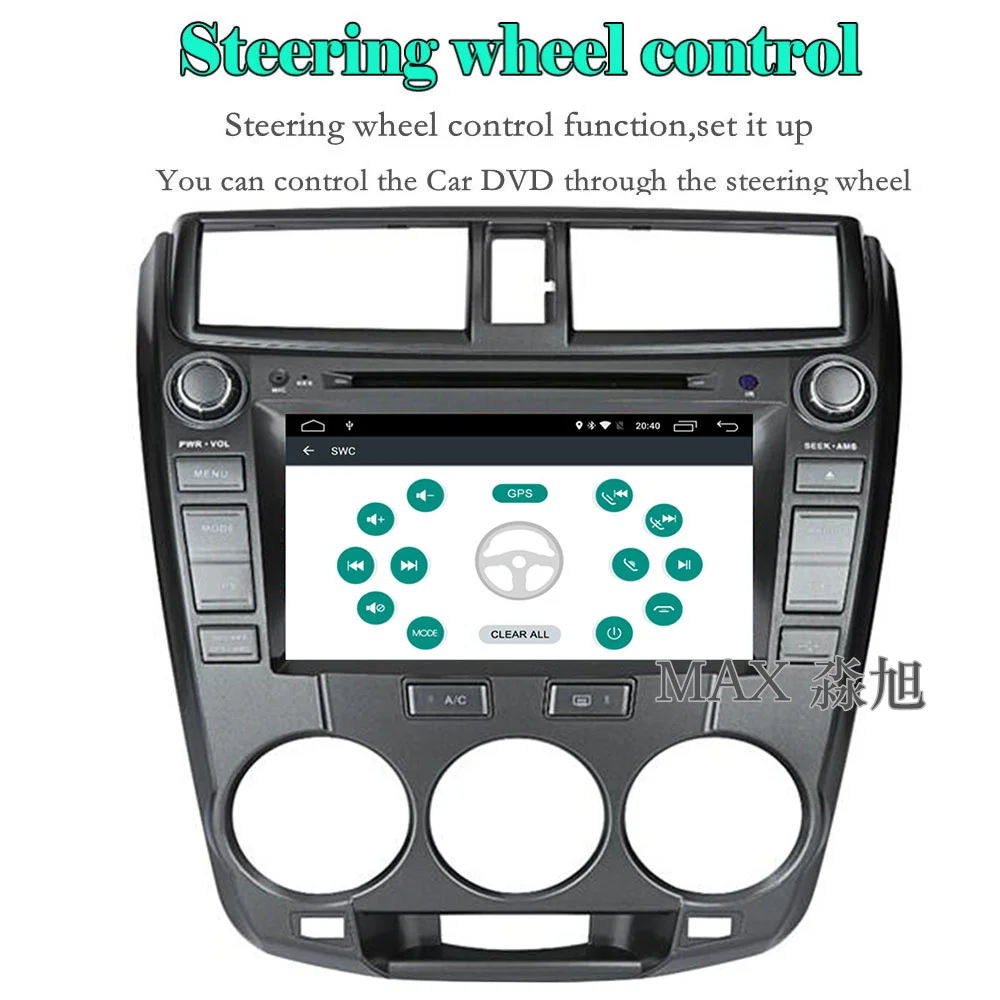 MAX для Honda City 2008 2009 2010 2011 2012 автомобиль радио gps навигации Системы с CD плеер Bluetooth
