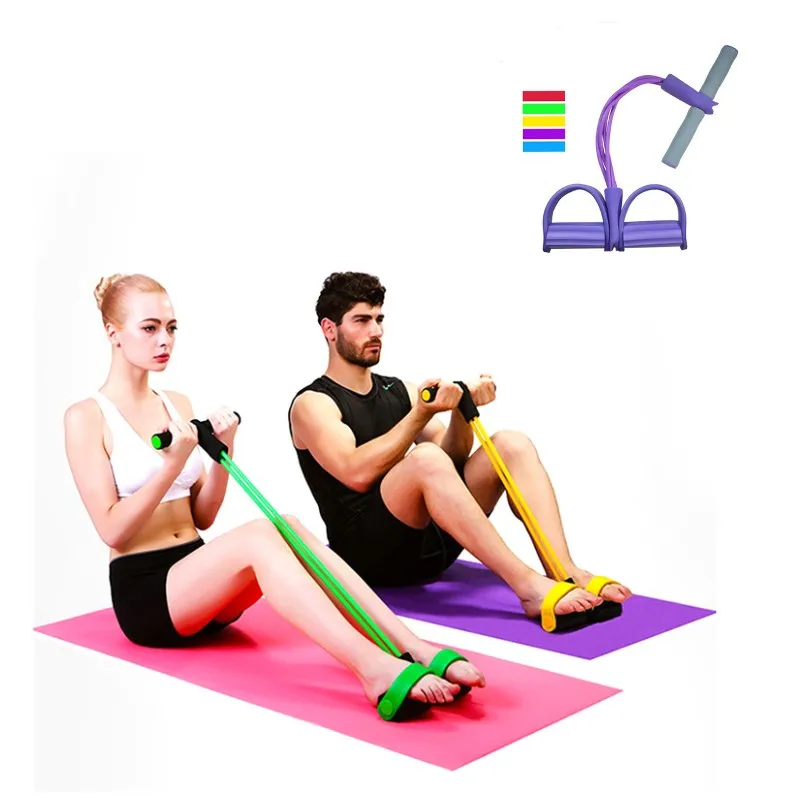 

Multifunction Fitness Resistance Band Pedal Exerciser Leg Yoga Pull rope Sit-up Bodybuilding Expander Puller men women l5521
