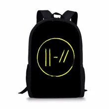 ThiKin Twenty one pilots Printed School Bags Backpacks rucksack black plecak Teenager Boys Girls Orthopedic Satchel Dropshipping