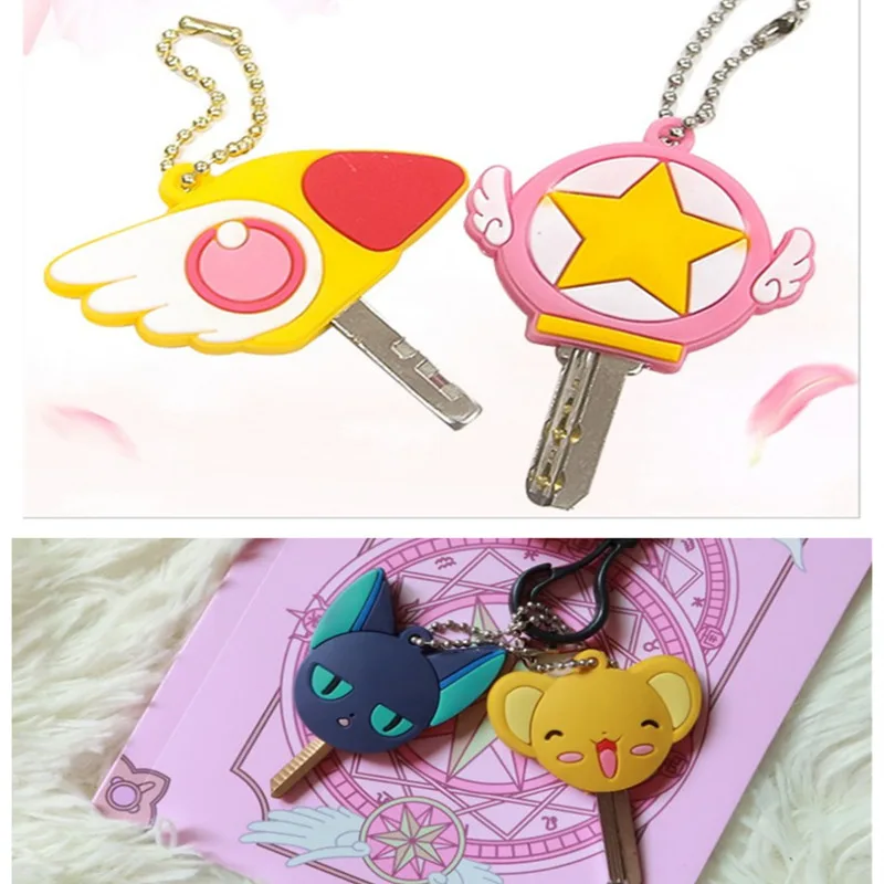 

Anime Card Captor SAKURA Cosplay Keychain Cute Key chain Pendant Keyring Accessory