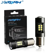 2 шт. PY21W светодиодные лампы 1156 BAU15S 21 3030SMD авто светильник s лампочки, сигнализирующий фонарь стоп-сигнал автомобиля указатель поворота светильник желтый красный, белый