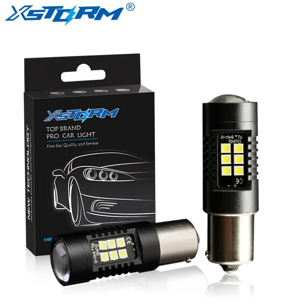 2Pcs PY21W Led Bulb 1156 BAU15S 21 3030SMD Auto Lights Bulbs Parking font b Lamp b