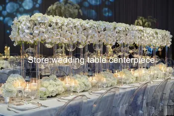 

tall Wedding Table Flower Centerpiece And Flower Stand,Decorative Artificial Flower Table Centerpiece