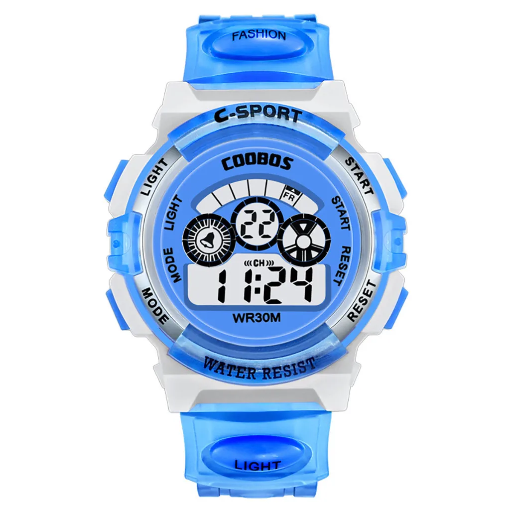 Montre enfant garcon men's fashion watc Многофункциональный цветной легкий спортивный браслет электронные часы детские часы для мальчиков