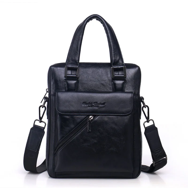 Men Fashion Men Genuine leather Cowhide Business Handbag Messenger Single Shoulder Bag Cigarette Bag Handbags 