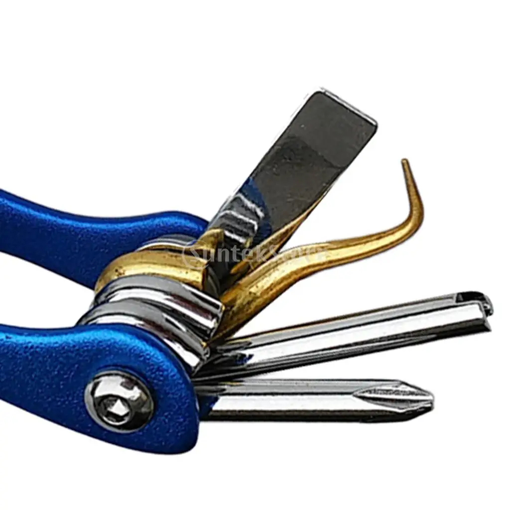 Mini Pocket Folding 8 in 1 Dive Gear Equipment Maintenance Repair Multi Tool for Scuba Diving Dive Diver - 2 Colors