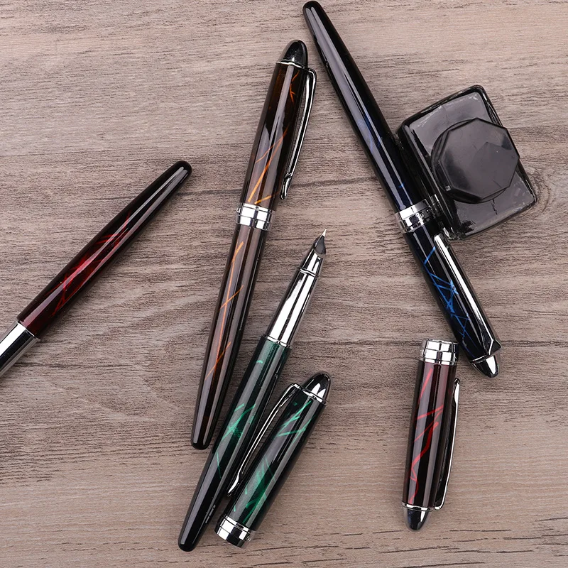 Новая роскошная цветная Четырехцветная ручка, профессиональная авторучка, производственная школьная офисная авторучка, 16 шт