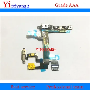 

50pcs YIFEIYANG Original For iPhone 5s Power switch on off volume flex Cable with Metal Bracket Assembly