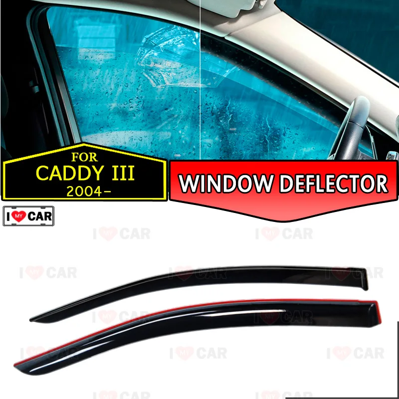 

Window deflectors for Volkswagen Caddy III 2004- car window deflector wind guard vent sun rain visor cover car styling