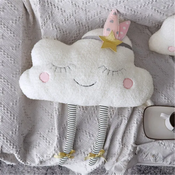 

Cloud Feet Kawaii Wall Hanging Eyes INS Doll Baby kids comforting accompany Gift Toys Sleeping Stuffed Plush Cushion