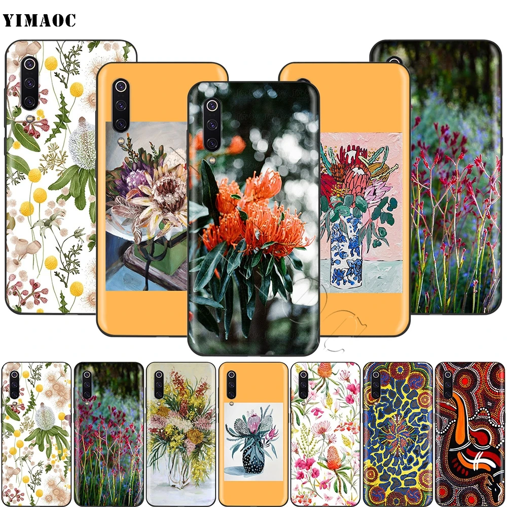 Австралийский родной букет цветов для Xiaomi Redmi MI Note MAX 3 6a 7 6 8 9 10 GO SE A1 A2 A3 Lite 8A F1