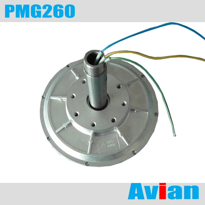 

PMG260 200W 200RPM 12VAC/24VAC Coreless permanent magnet generator three phase wind generator CE certificated