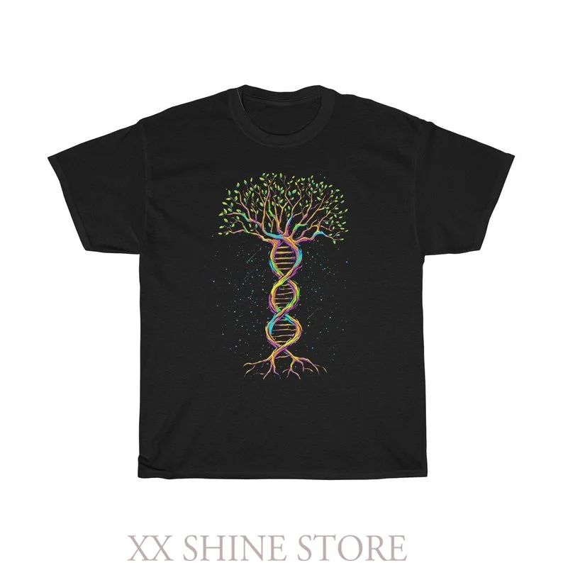 World Tree Of Life WoBlack/мужская футболка из 100% хлопка с забавным принтом Мужская круглым
