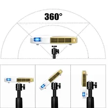 Clipe Titular Tripé Portátil para Câmera Do Telefone Mini Projetor Projetores Suporte Suporte Ajustável Cabeça Teto de 360 Graus