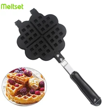Kitchen DIY Waffle Maker Pan Nonstick Heart Shape Omelet Biscuits Walffe Cake Mold Baking Double Side Pan for Gas Cooker Kitchen DIY Waffle Maker Pan Nonstick Heart Shape Omelet Biscuits Walffe Cake Mold Baking Double Side Pan for Gas Cooker