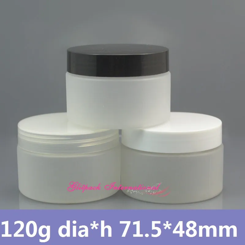 50pcs/lot 120g frost sea salt face scrub Container 120ml PET skin care