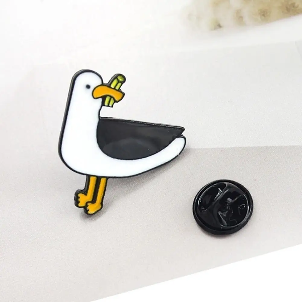 

Men Women Cute Cartoon Duck Enamel Brooch Pin Collar Lapel Badge Jewelry Gift Cartoon Animal Badge Hot Brooch Jewelry Gift Brooc