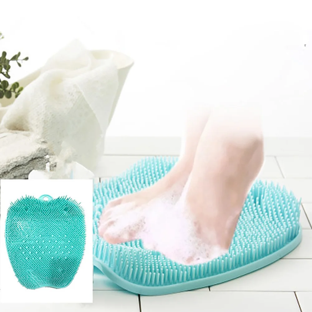 

Shower Foot Massager Scrubber & Cleaner for Shower Floor with Suction Cup Improves Foot Circulation & Reduces Foot Pain Green