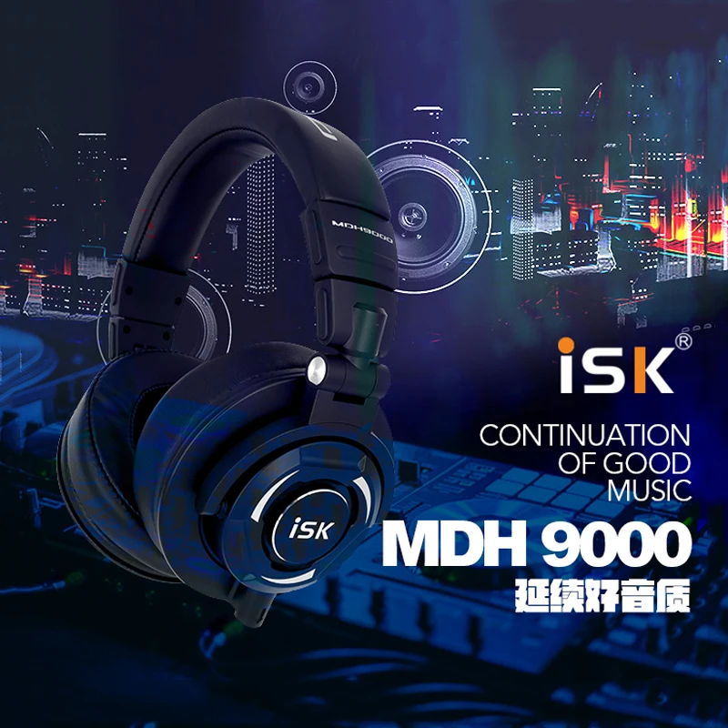 6-ISK MDH9000 Monitor Headphone Headset Headphone Auriculares Hifi Earphone ecouteur Computer K Song Earphones