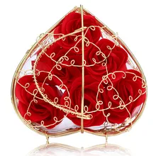 Горячее сердце Ароматическая ванна тела Лепесток мыло с розой Свадебные украшения чудесные подарки#0329 BB