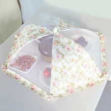 1 шт. кухонный сложенный колпак из сетки для еды анти мухи комары зонтик гигиеническая сетка Стиль блюдо для еды крышка гриль для пикника кухонные принадлежности 80*25 см