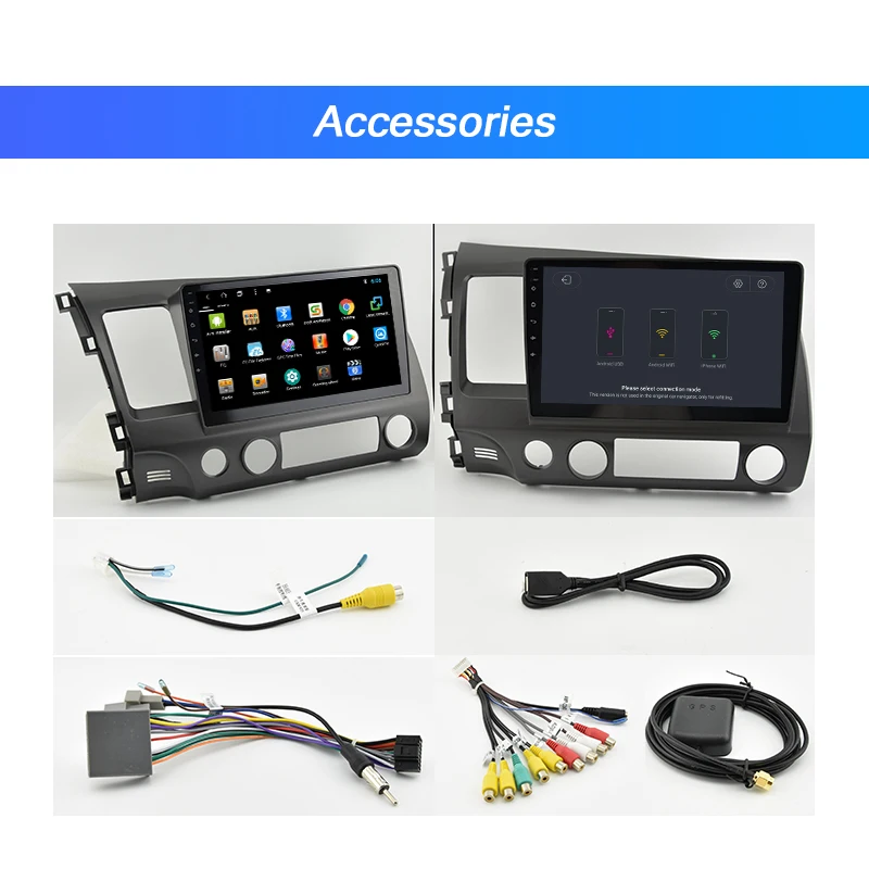 Excellent AUTOTOP Android 8.1 2 Din Car dvd Video GPS Radio for honda civic 2006-2011 Android Civic Acura CSX multimedia navigation No DVD 5