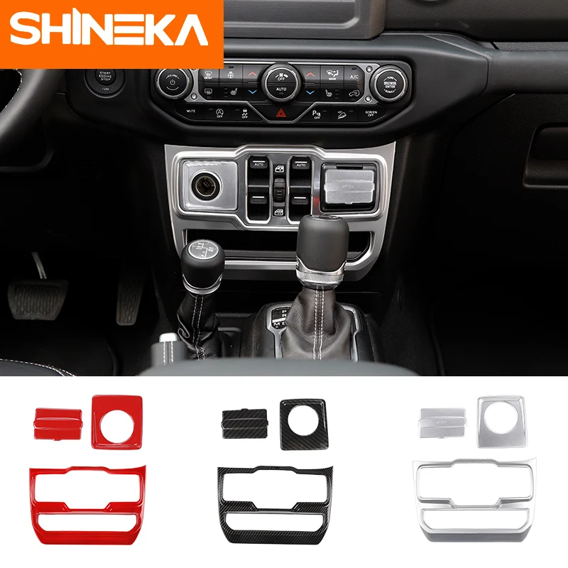 Декоративная наклейка SHINEKA для Jeep Wrangler JL 2018 + аксессуары автомобильной панели