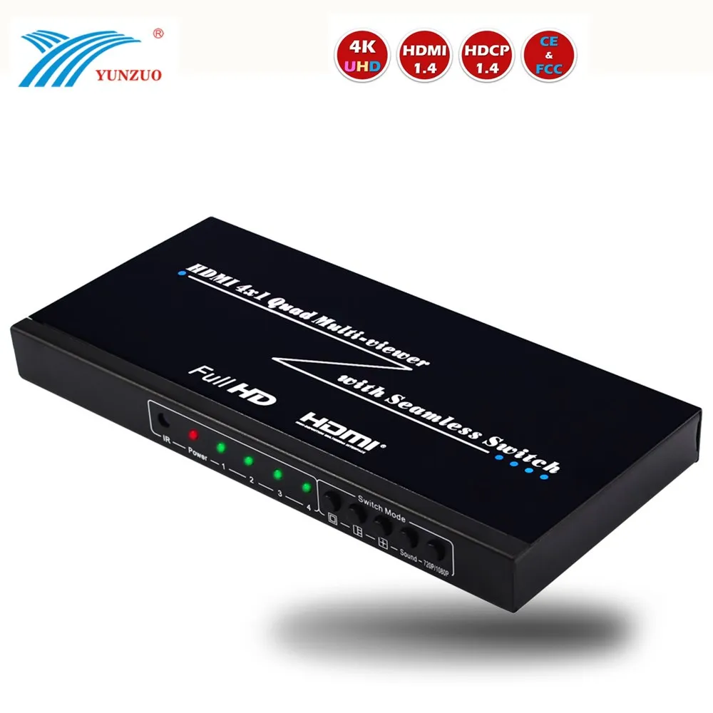 Версия 2 0 HDMI Коммутатор 4X1 Quad In and Out Hdmi аудио сплиттер HMDI2.0 HDCP2.2 Edition 4K 60HZ видео