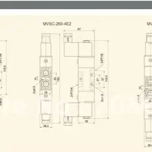 MVSC260-4E2 24 V DC 5 порт 2Pos 1/" BSP электромагнитный воздушный клапан с двойной катушкой Led