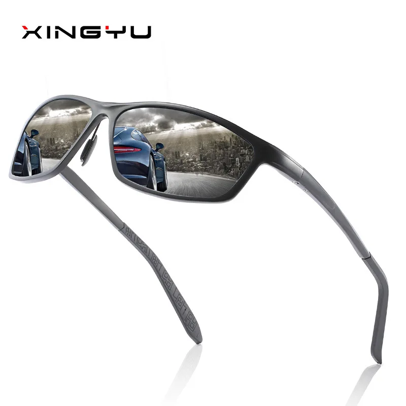 

Aluminum Magnesium Polarized Sunglasses Men 2019 Fashion Vintage Outdoor Sport Driving Full Frame Sun Glasses Luxury Brand
