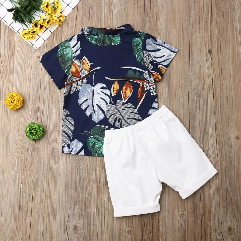 Cotton Summer Outfit Set for Baby Boys
