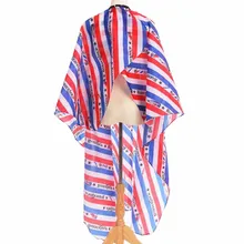 Фартук водонепроницаемый чехол для расчесывания и укладки салон полосатая ткань печатный фартук полосатый парикмахер парикмахерское платье