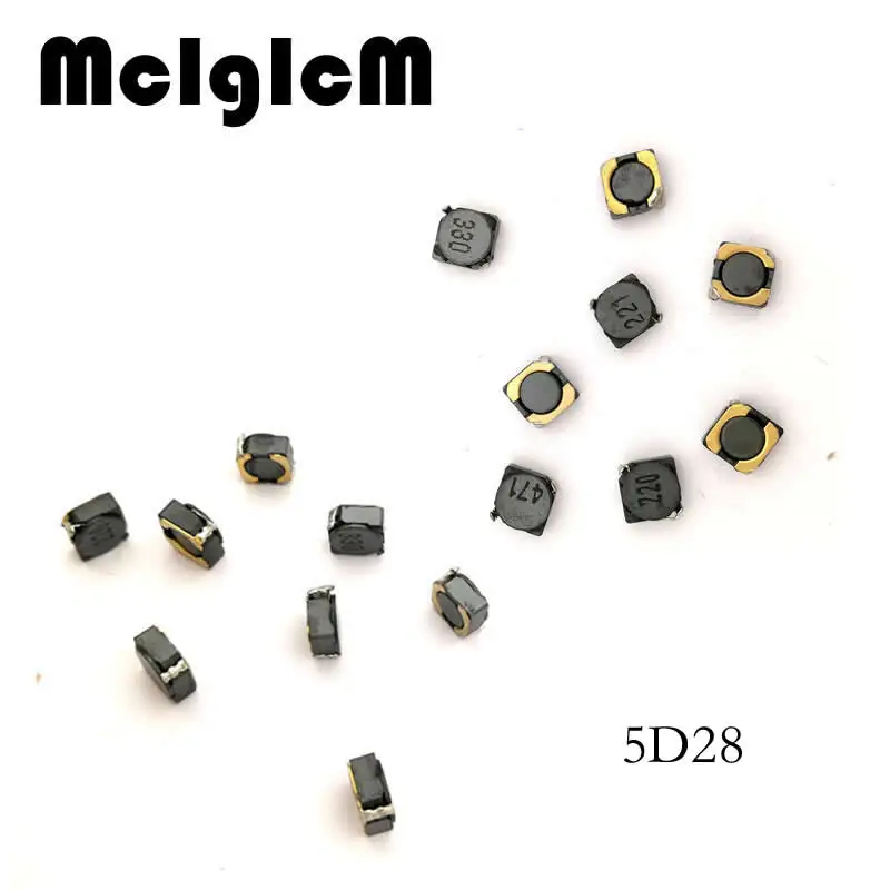 10 шт./лот индуктор Мощность SMD 4D28 5D28 CD32 CD43 CD54 CD75 CD105 RH74 RH104R RH127, SMD индуктор(измерение см соответствуют описанию - Объем: 5D28