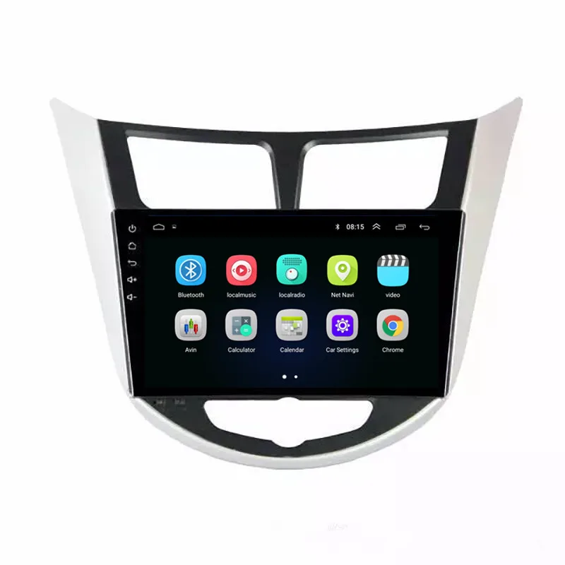 Chogathh автомобильный мультимедийный плеер 9 дюймов Android 9,0 автомобильный проигрыватель с радио и GPS для Hyundai Verna Solaris Grand avega 2012-2015 с usb