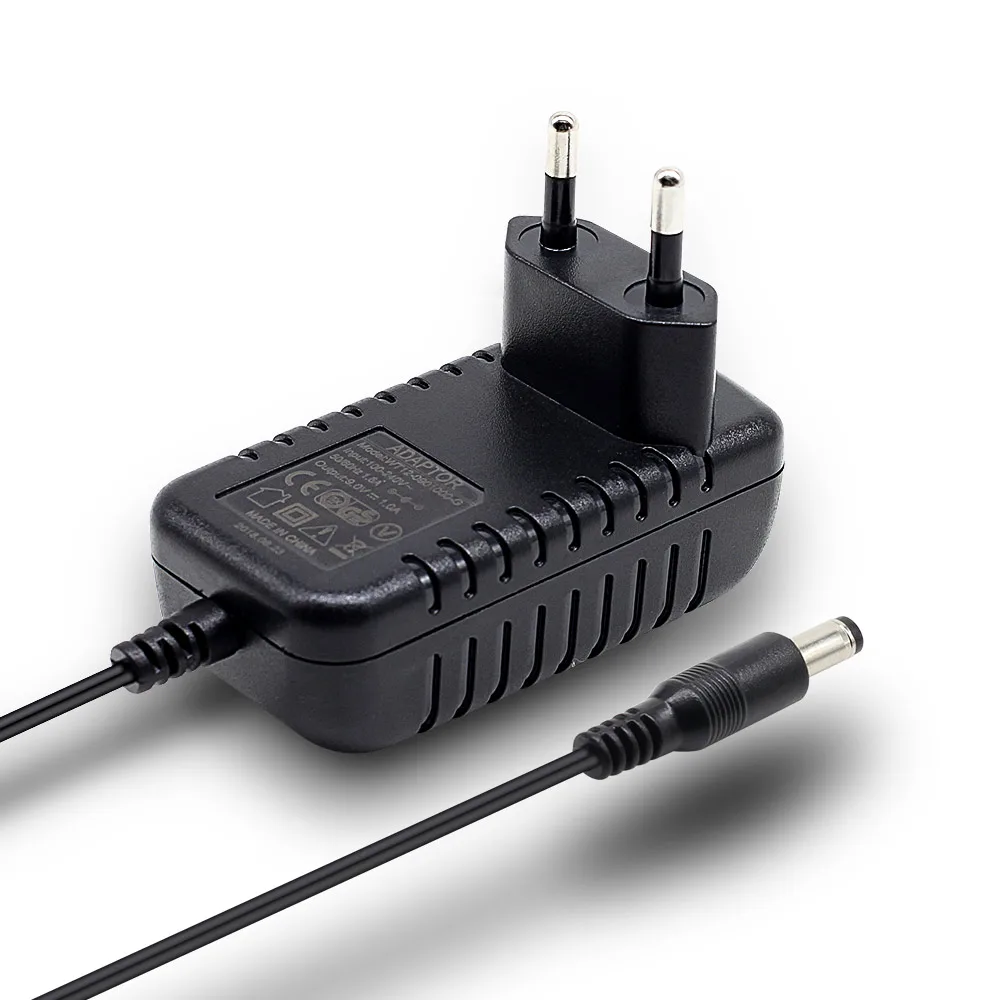 9V DC 1A Power Adapter w/h 5-Way Right-Angle Plug Daisy Chain Power Cable for Guitar Pedal and Other 9V Electronic Device QAC-01 9V DC 1A Power Adapter w/h 5-Way Right-Angle Plug Daisy Chain Power Cable for Guitar Pedal and Other 9V Electronic Device QAC-01