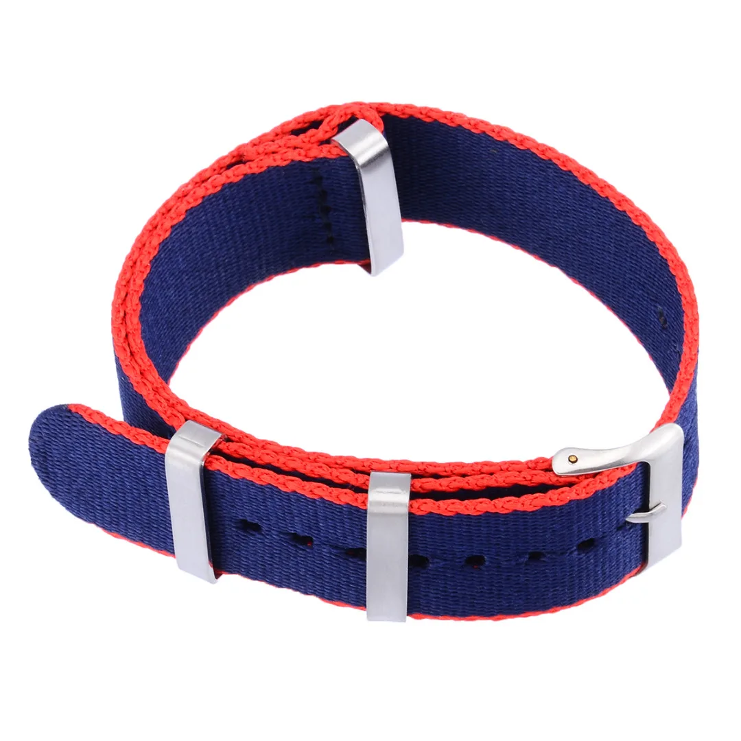 Shellhard Causal 22mm Fashion Military Nylon Wrist Watch Band Unisex 8 Colors Nylon Watch Straps Replacement Belt For Watches