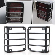 Chuang Qian, 1 пара, Черный Автомобильный задний светильник, задний светильник, защита для Jeep Wrangler JK 2007-, автомобильные аксессуары