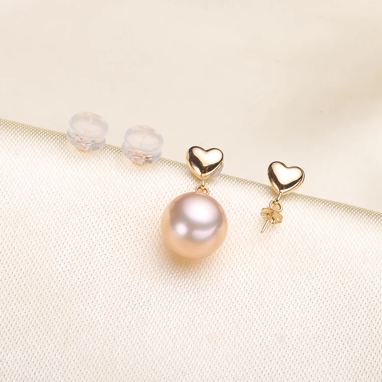 

Genuine 18K Yellow Gold Earrings Findings and Component AU750 Jewelry Stud Earrings Women Nice Gift