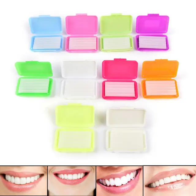 OSLDENT 100 Boxes Orthodontic Dental Wax Fruit Scent for Bracket Braces Gum Irritation mixed Scent