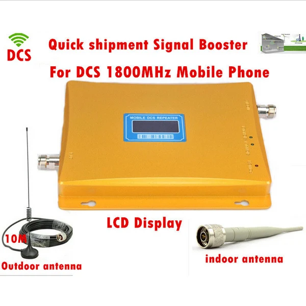 

LCD Display ! 1800MHz DCS cell phone signal repeater, 4G DCS mobile phone repeater / amplifier / booster , 4G repetidor Extender
